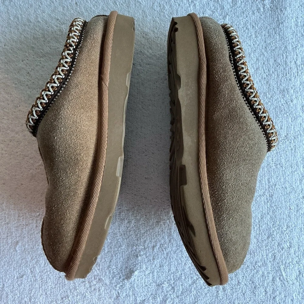 UGG Kids Tan and Brown Slippers